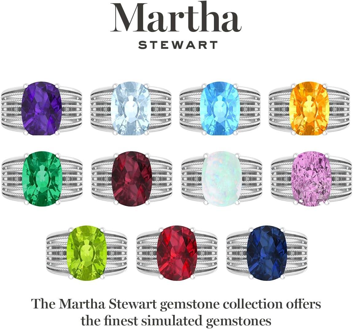 imageMartha Stewart 10 14 Carat Cushion Cut Gemstone Hidden Halo Ring with Lab Grown Diamonds in Sterling Silver Choose Your GemstonePink Sapphire