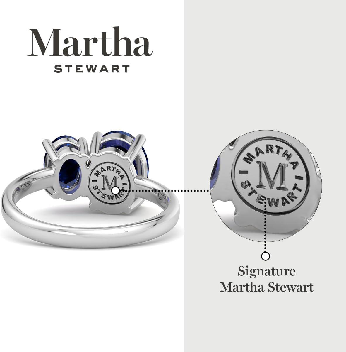 imageMartha Stewart 2 34 Carat Two Stone Gemstone Ring For Women in Sterling Silver Gemstone Jewelry For WomenOption 10