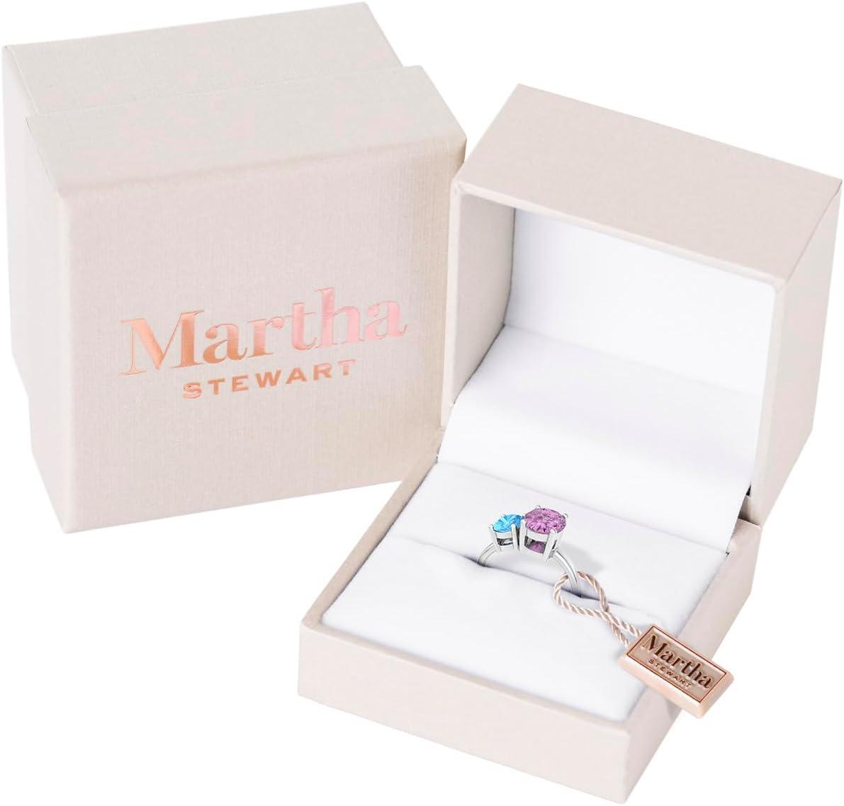imageMartha Stewart 2 34 Carat Two Stone Gemstone Ring For Women in Sterling Silver Gemstone Jewelry For WomenOption 5