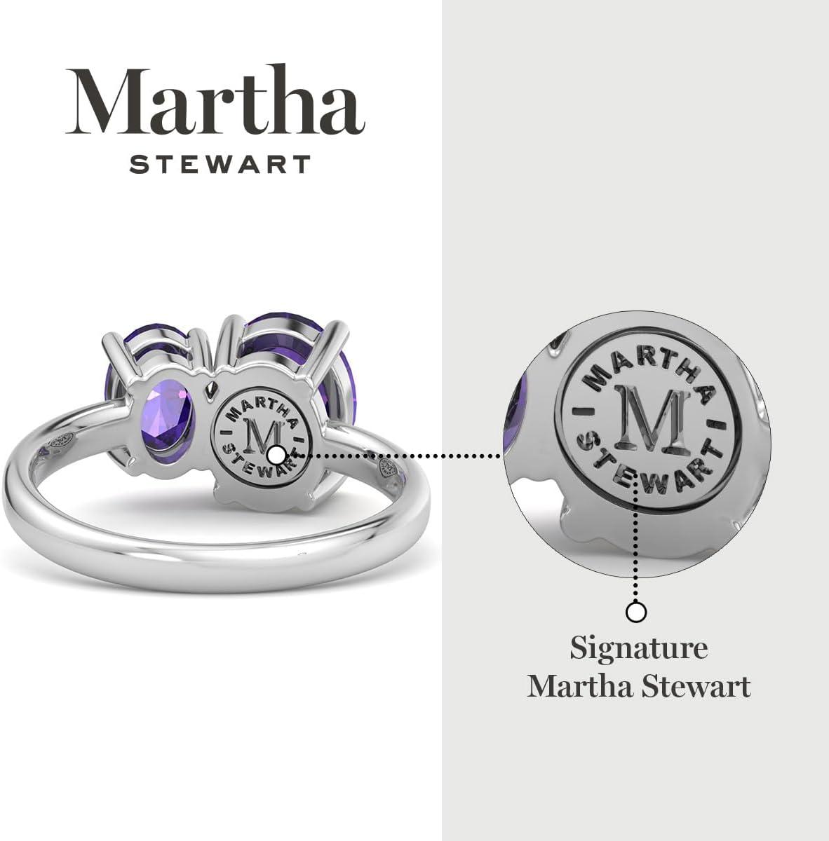 imageMartha Stewart 2 34 Carat Two Stone Gemstone Ring For Women in Sterling Silver Gemstone Jewelry For WomenOption 8
