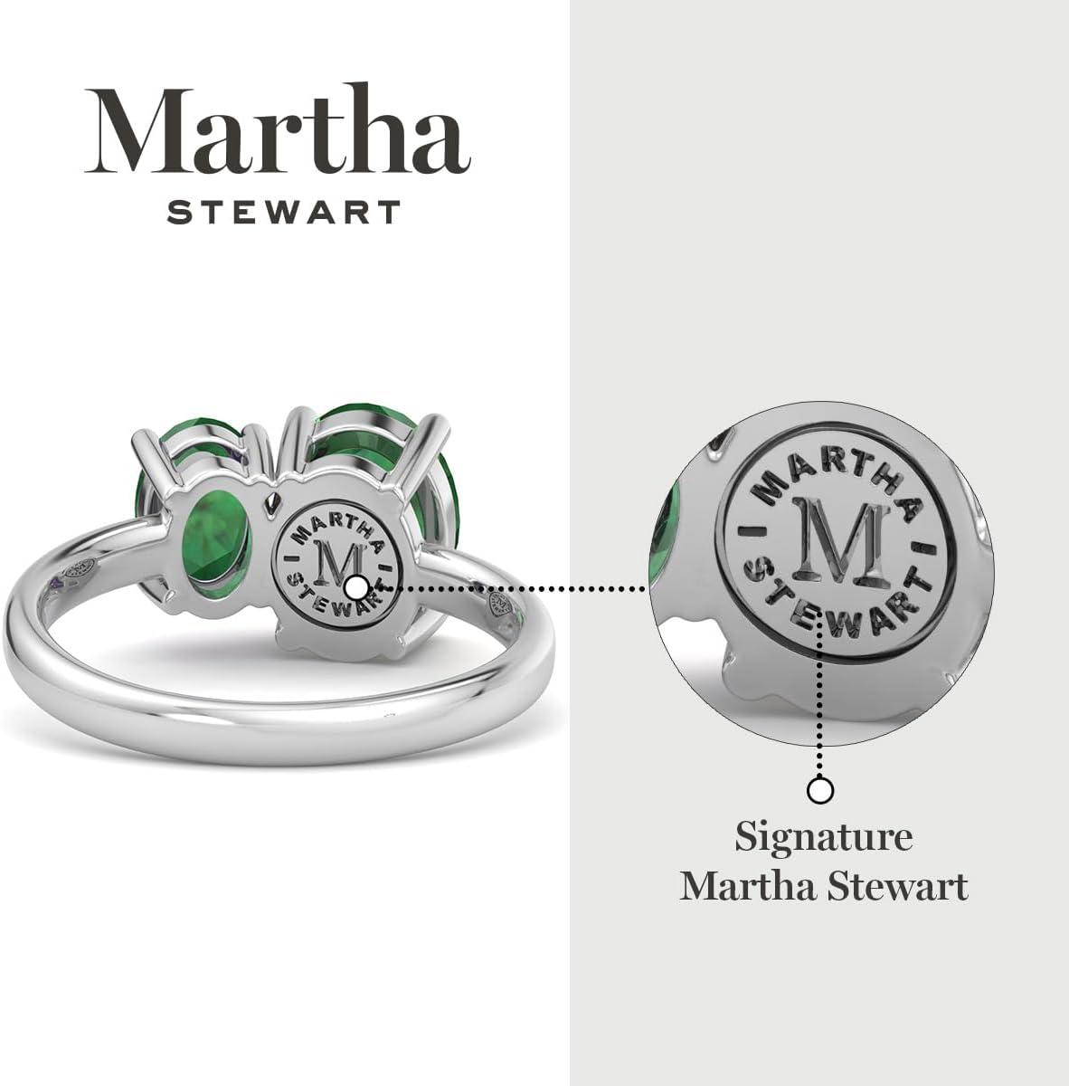 imageMartha Stewart 2 34 Carat Two Stone Gemstone Ring For Women in Sterling Silver Gemstone Jewelry For WomenOption 9