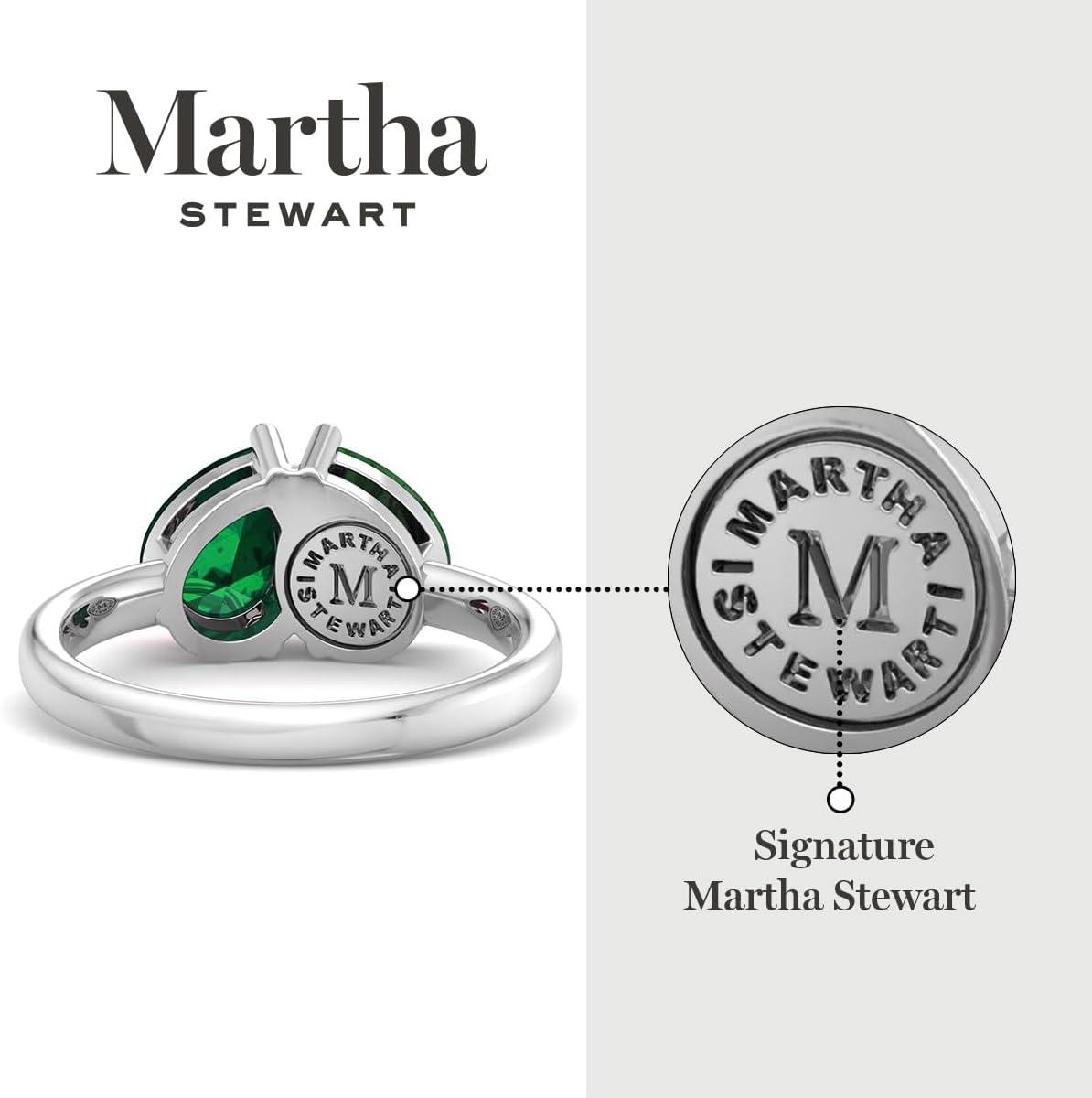 imageMartha Stewart 2 Carat Two Stone Gemstone Ring For Women in Sterling Silver Gemstone Jewelry For WomenOption 3