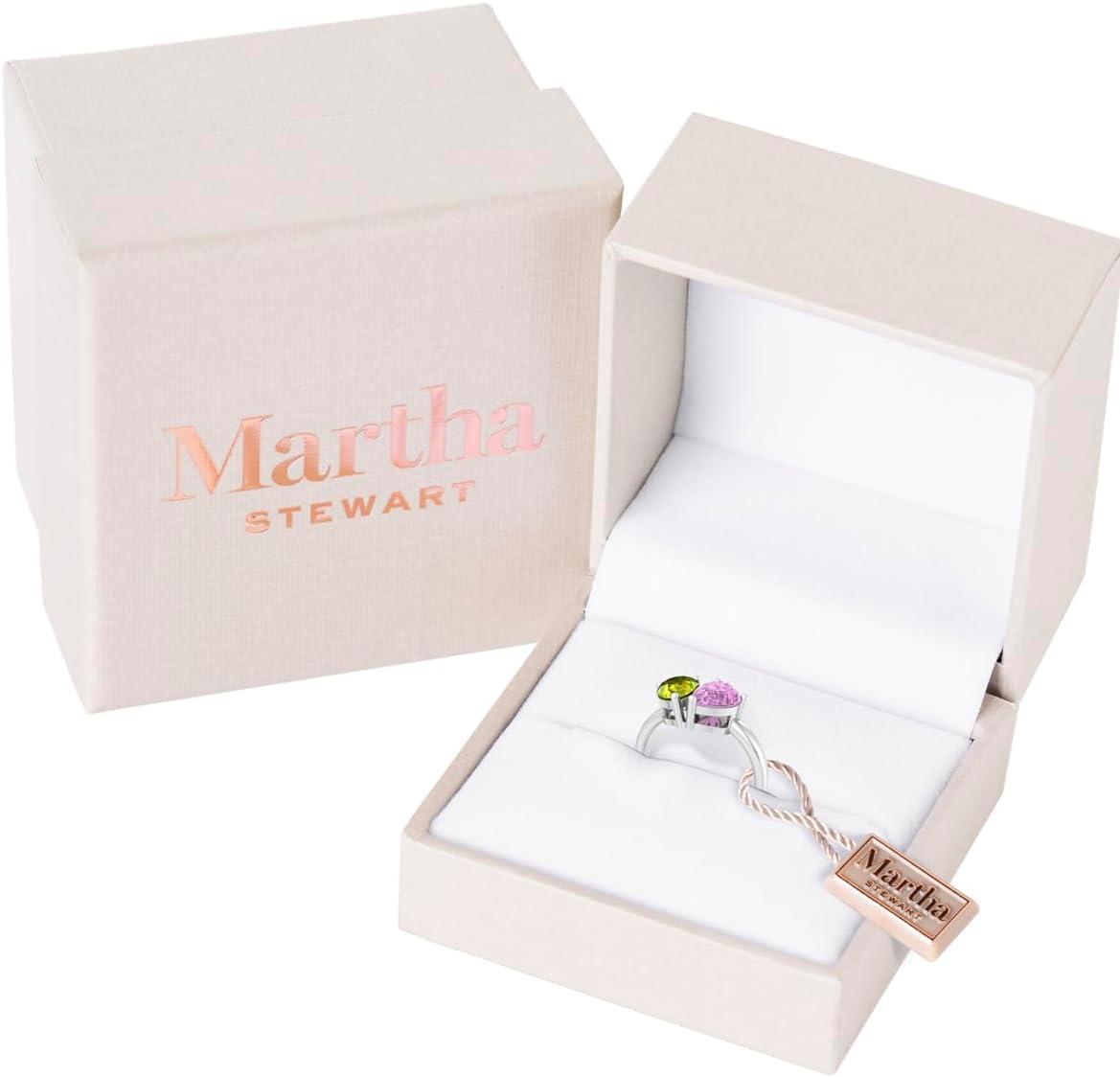 imageMartha Stewart 2 Carat Two Stone Gemstone Ring For Women in Sterling Silver Gemstone Jewelry For WomenOption 5