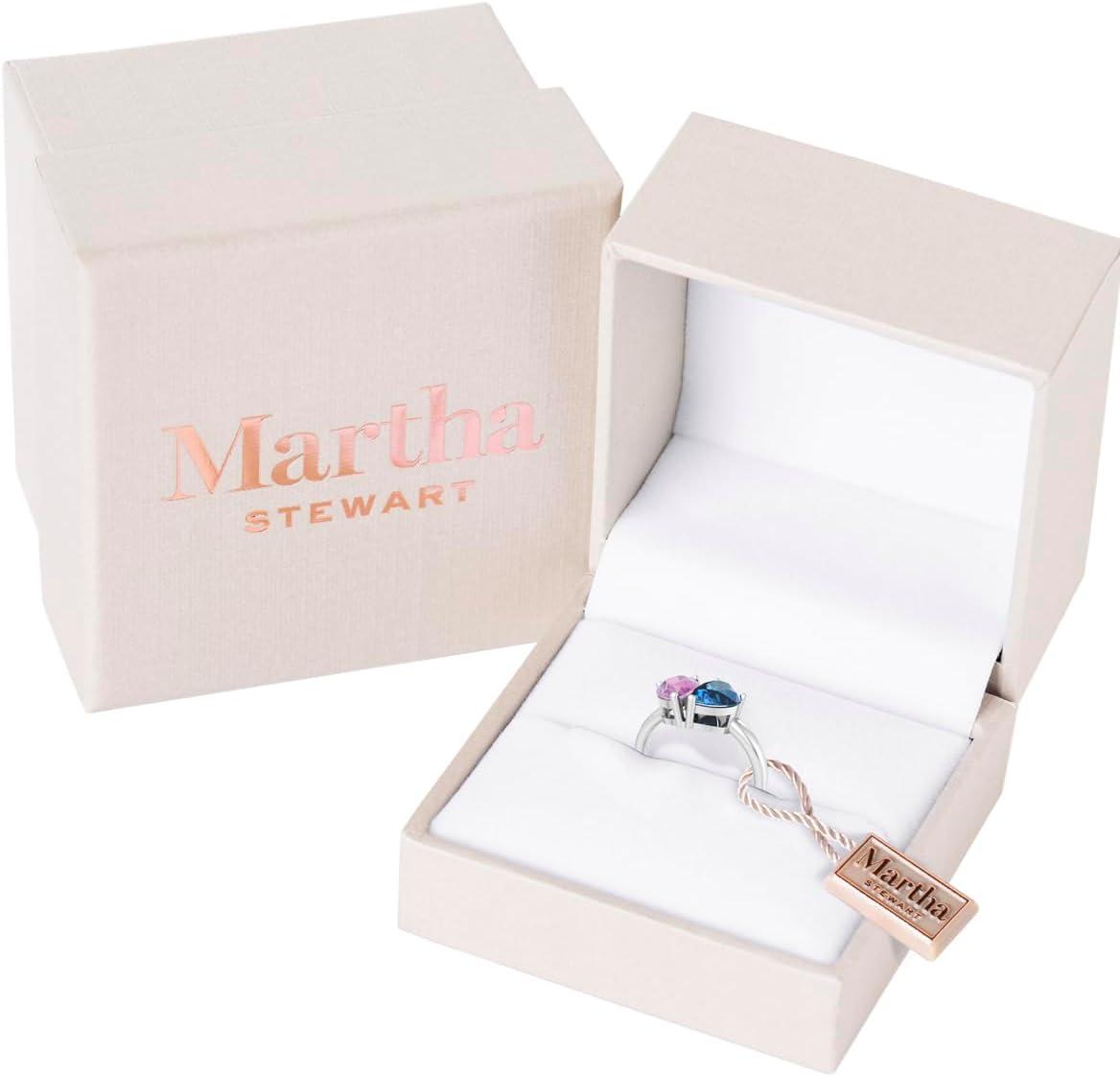 imageMartha Stewart 2 Carat Two Stone Gemstone Ring For Women in Sterling Silver Gemstone Jewelry For WomenOption 7