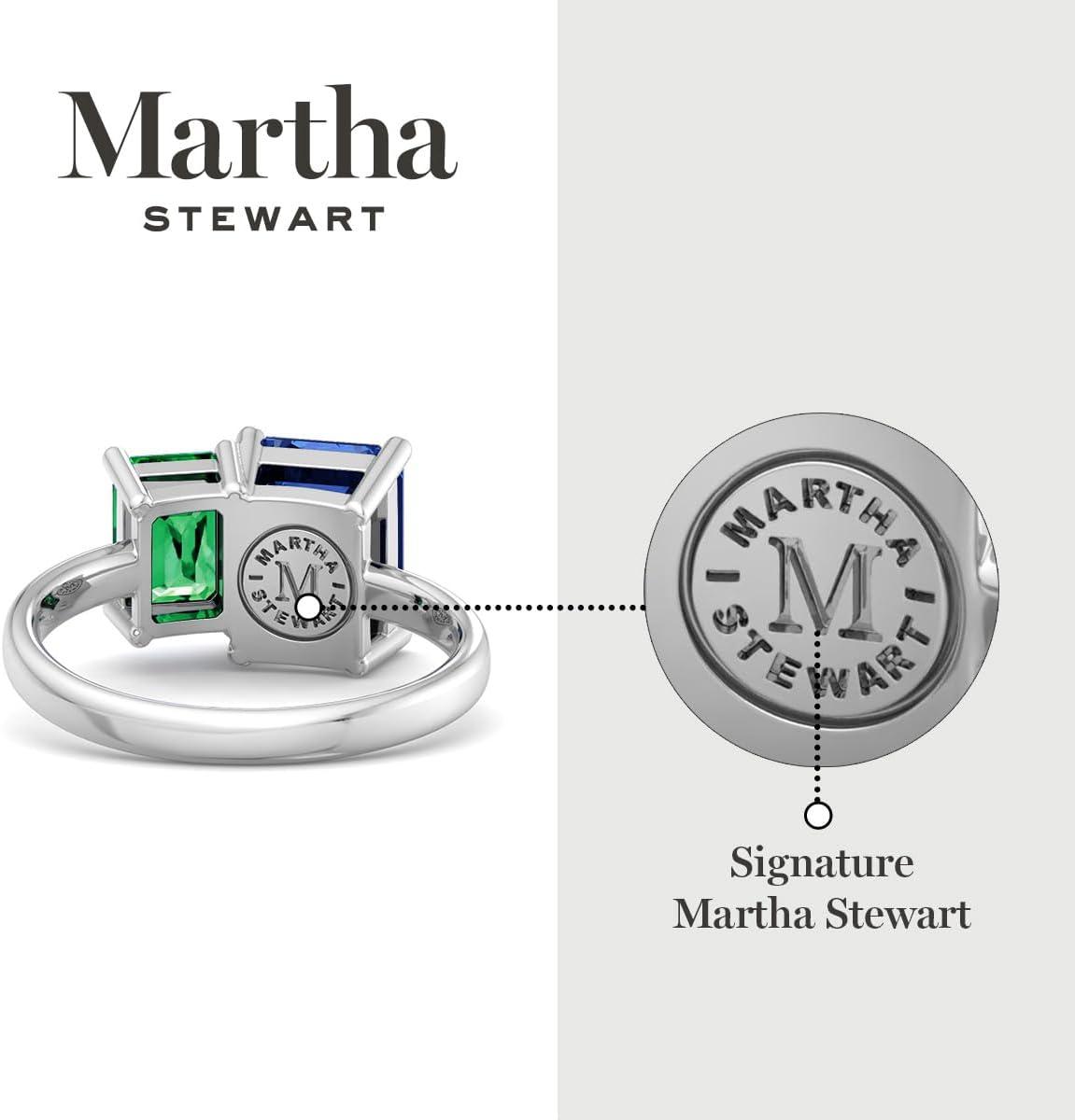 imageMartha Stewart 3 14 Carat Two Stone Gemstone Ring For Women in Sterling Silver Gemstone Jewelry For WomenOption 2
