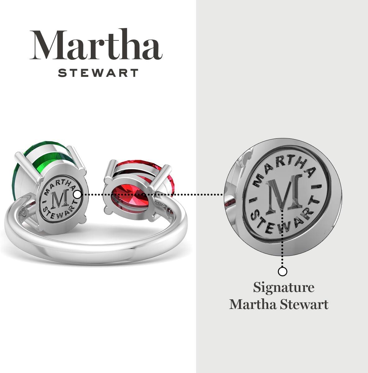 imageMartha Stewart 3 34 Carat Two Stone Gemstone Ring For Women in Sterling Silver Gemstone Jewelry For WomenOption 2