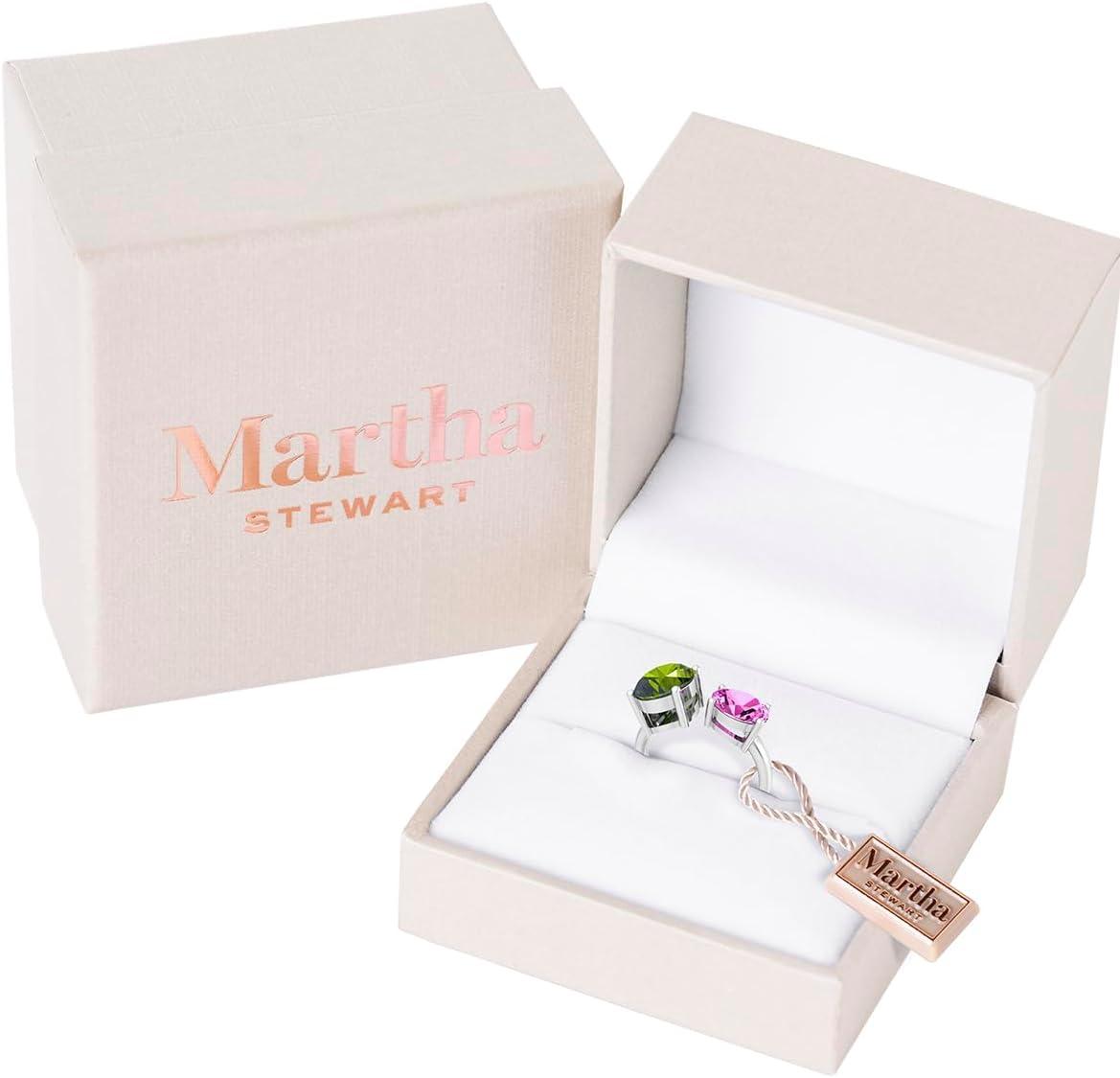 imageMartha Stewart 3 34 Carat Two Stone Gemstone Ring For Women in Sterling Silver Gemstone Jewelry For WomenOption 3