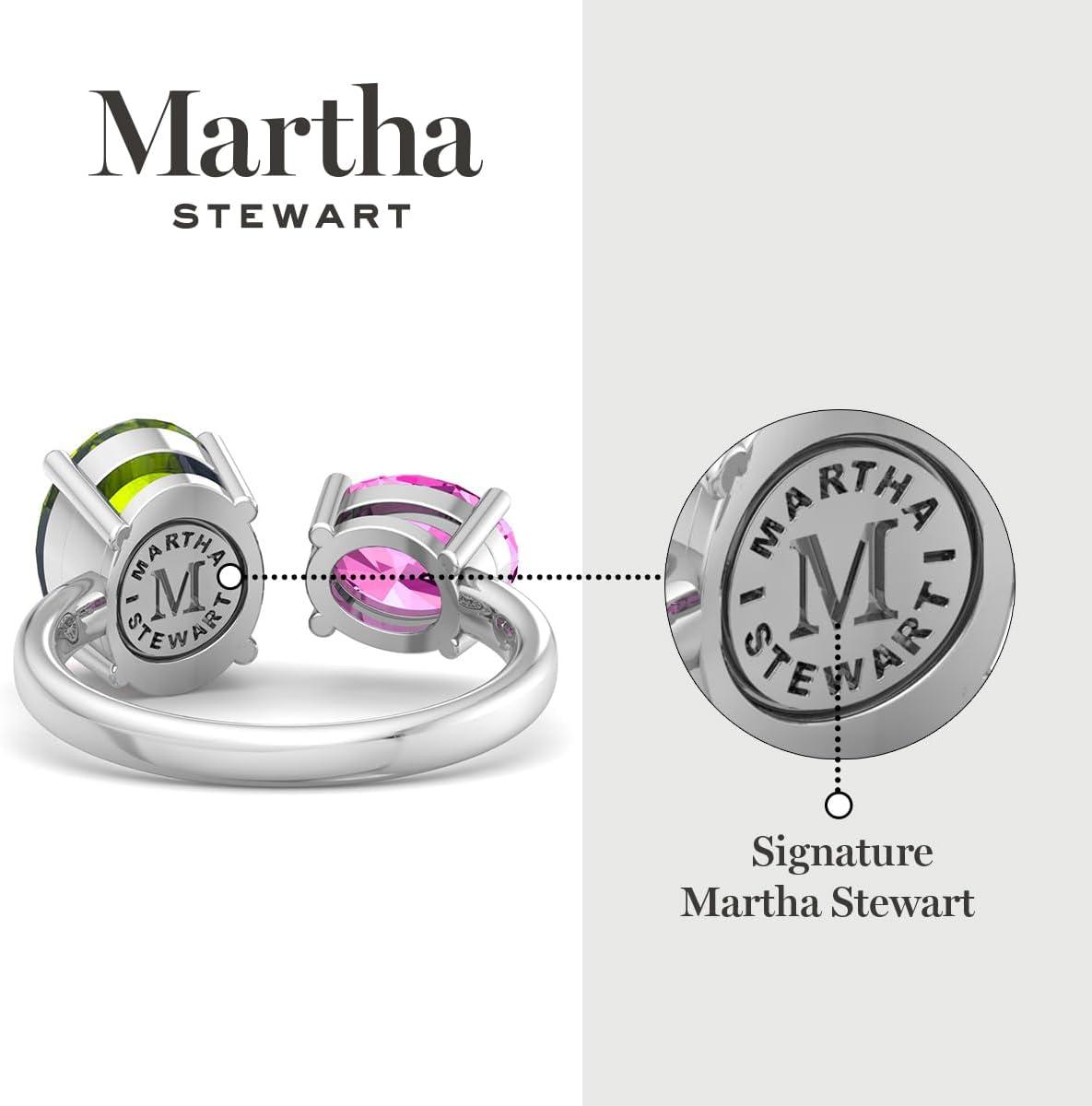 imageMartha Stewart 3 34 Carat Two Stone Gemstone Ring For Women in Sterling Silver Gemstone Jewelry For WomenOption 3