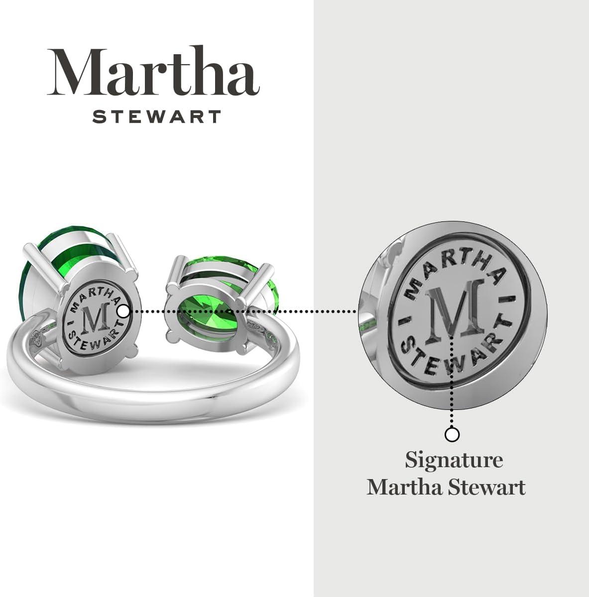 imageMartha Stewart 3 34 Carat Two Stone Gemstone Ring For Women in Sterling Silver Gemstone Jewelry For WomenOption 9