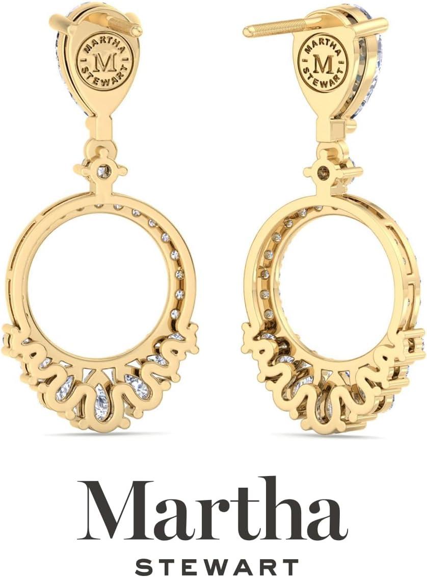 imageMartha Stewart 3 Carat Lab Grown Diamond Drop Earrings In 14 Karat Gold Lab Grown Diamond Earringsyellowgold