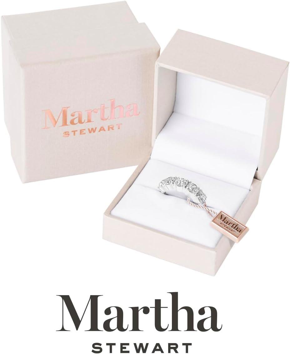 imageMartha Stewart 3 Carat Lab Grown Diamond Ring Five Stone Diamond Engagement Ring in 14 Karat Goldwhitegold