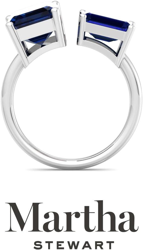 imageMartha Stewart 4 12 Carat Two Stone Gemstone Ring For Women in Sterling Silver Gemstone Jewelry For WomenOption 10