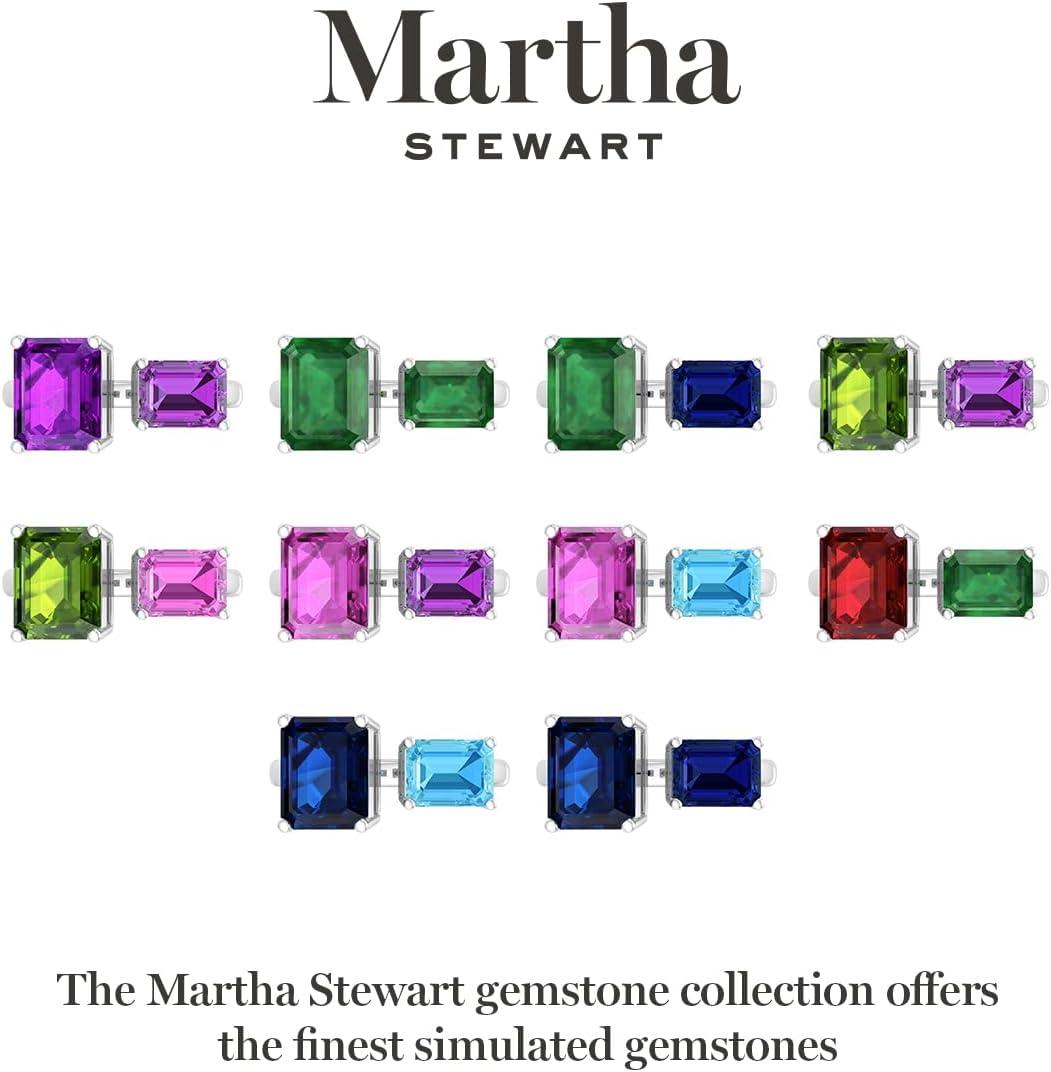 imageMartha Stewart 4 12 Carat Two Stone Gemstone Ring For Women in Sterling Silver Gemstone Jewelry For WomenOption 10