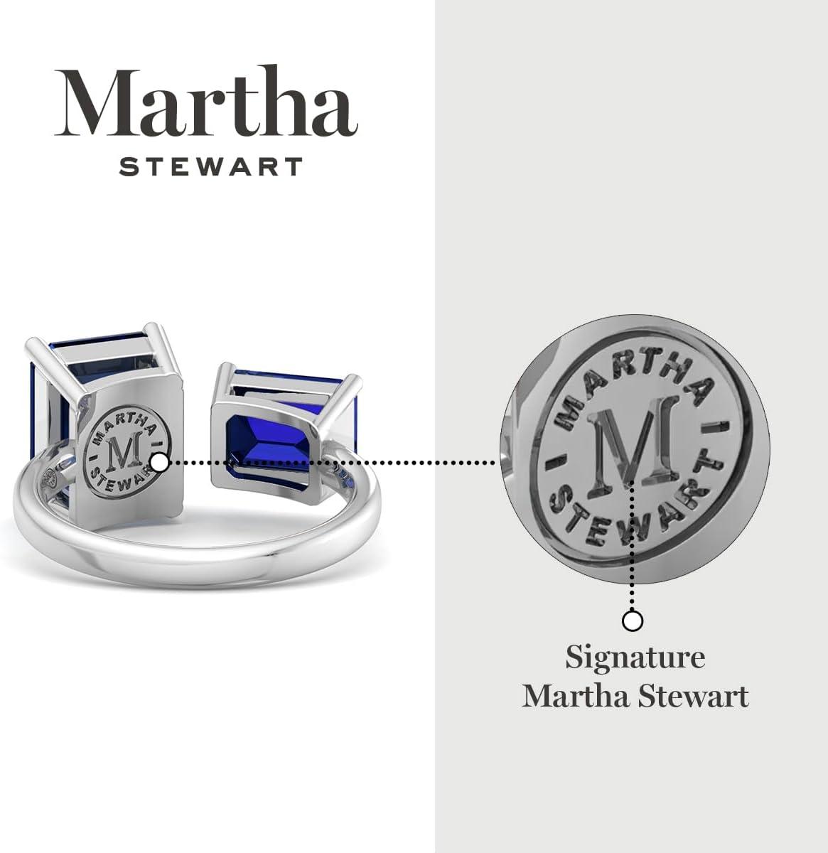 imageMartha Stewart 4 12 Carat Two Stone Gemstone Ring For Women in Sterling Silver Gemstone Jewelry For WomenOption 10