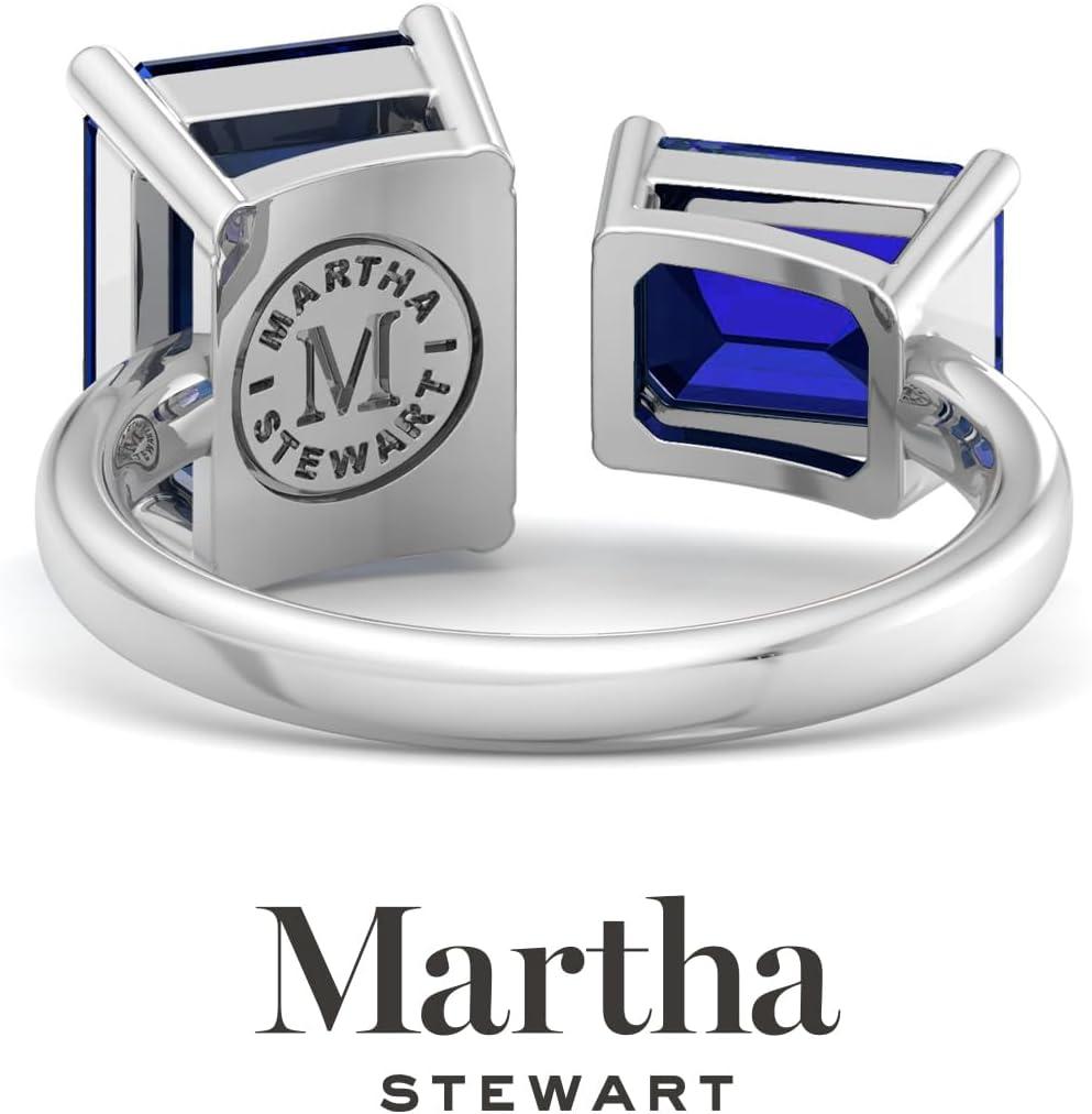 imageMartha Stewart 4 12 Carat Two Stone Gemstone Ring For Women in Sterling Silver Gemstone Jewelry For WomenOption 10