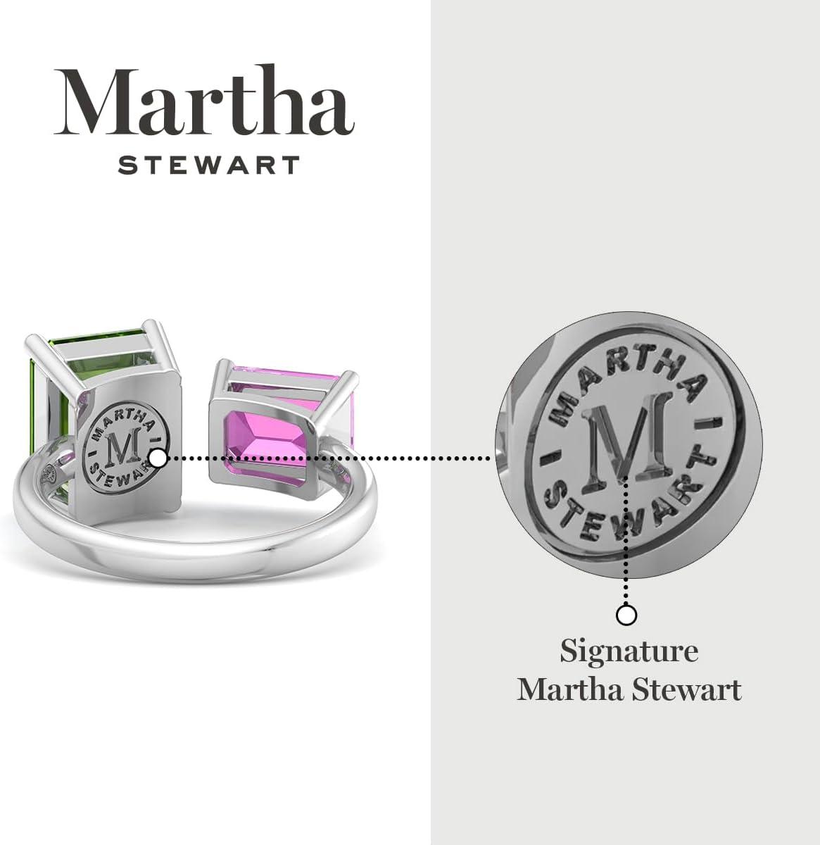 imageMartha Stewart 4 12 Carat Two Stone Gemstone Ring For Women in Sterling Silver Gemstone Jewelry For WomenOption 2