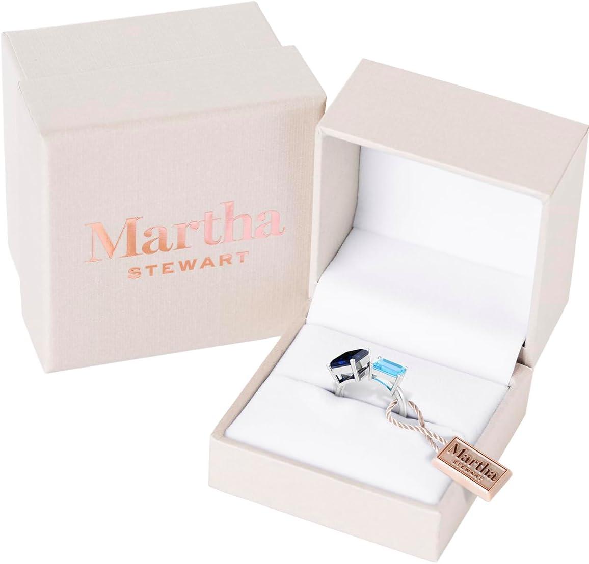 imageMartha Stewart 4 12 Carat Two Stone Gemstone Ring For Women in Sterling Silver Gemstone Jewelry For WomenOption 4