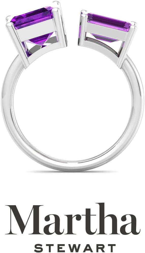 imageMartha Stewart 4 12 Carat Two Stone Gemstone Ring For Women in Sterling Silver Gemstone Jewelry For WomenOption 8