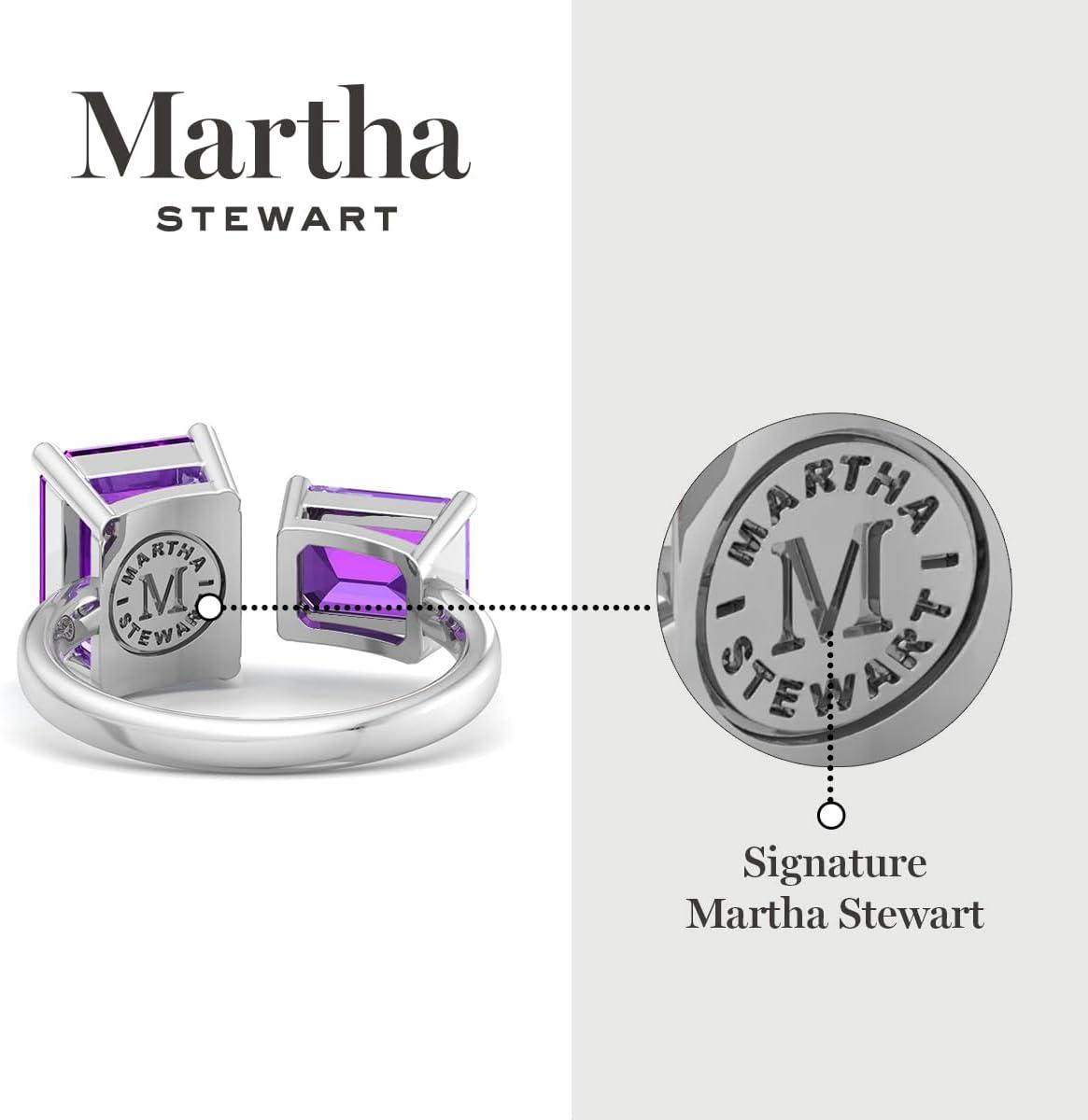 imageMartha Stewart 4 12 Carat Two Stone Gemstone Ring For Women in Sterling Silver Gemstone Jewelry For WomenOption 8