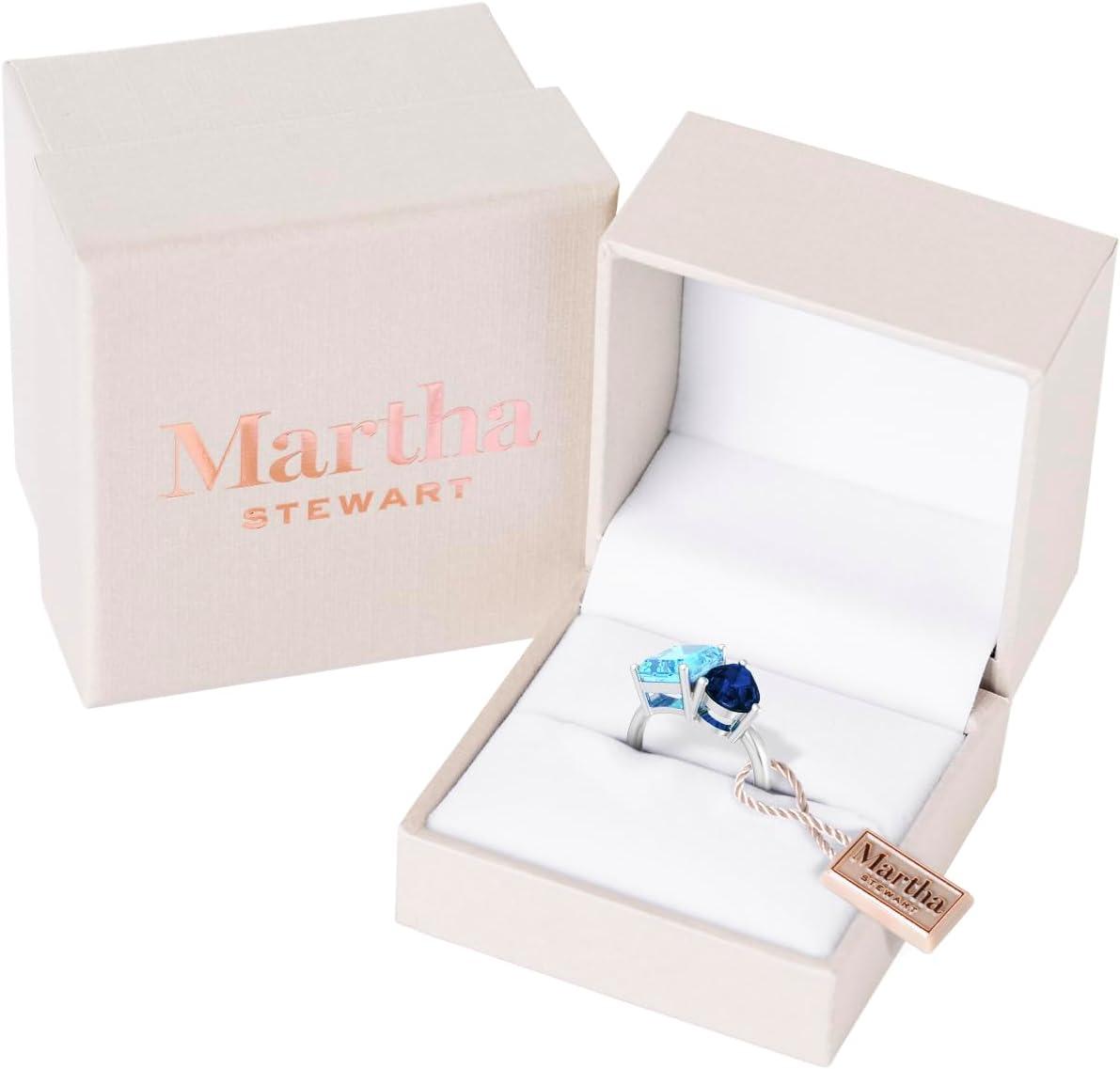 imageMartha Stewart 4 34 Carat Two Stone Gemstone Ring For Women in Sterling Silver Gemstone Jewelry For WomenOption 2