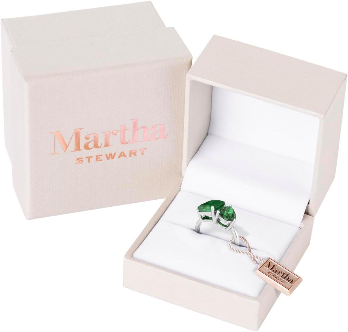 imageMartha Stewart 4 34 Carat Two Stone Gemstone Ring For Women in Sterling Silver Gemstone Jewelry For WomenOption 3