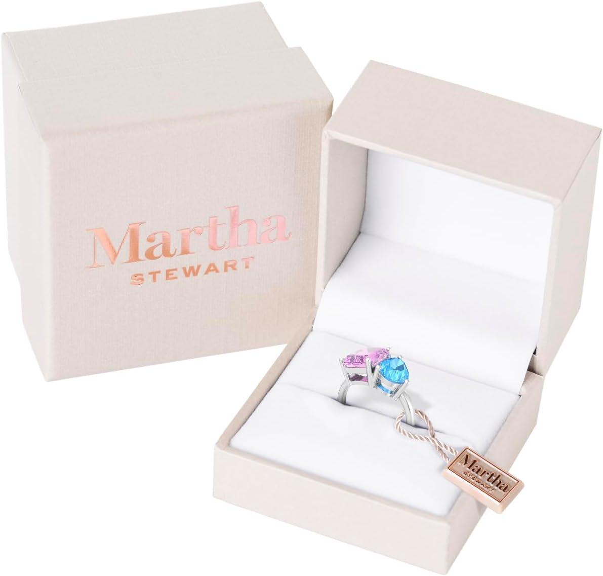 imageMartha Stewart 4 34 Carat Two Stone Gemstone Ring For Women in Sterling Silver Gemstone Jewelry For WomenOption 7