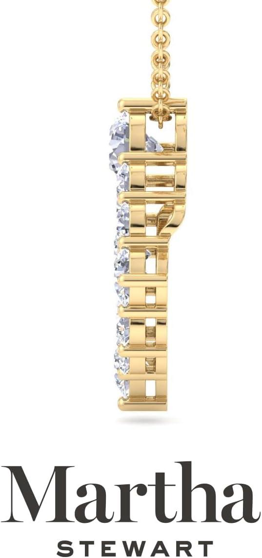 imageMartha Stewart 4 Carat Lab Grown Diamond Circle Necklace In 14 Karat Gold Lab Grown Diamond Necklace For Womenyellowgold