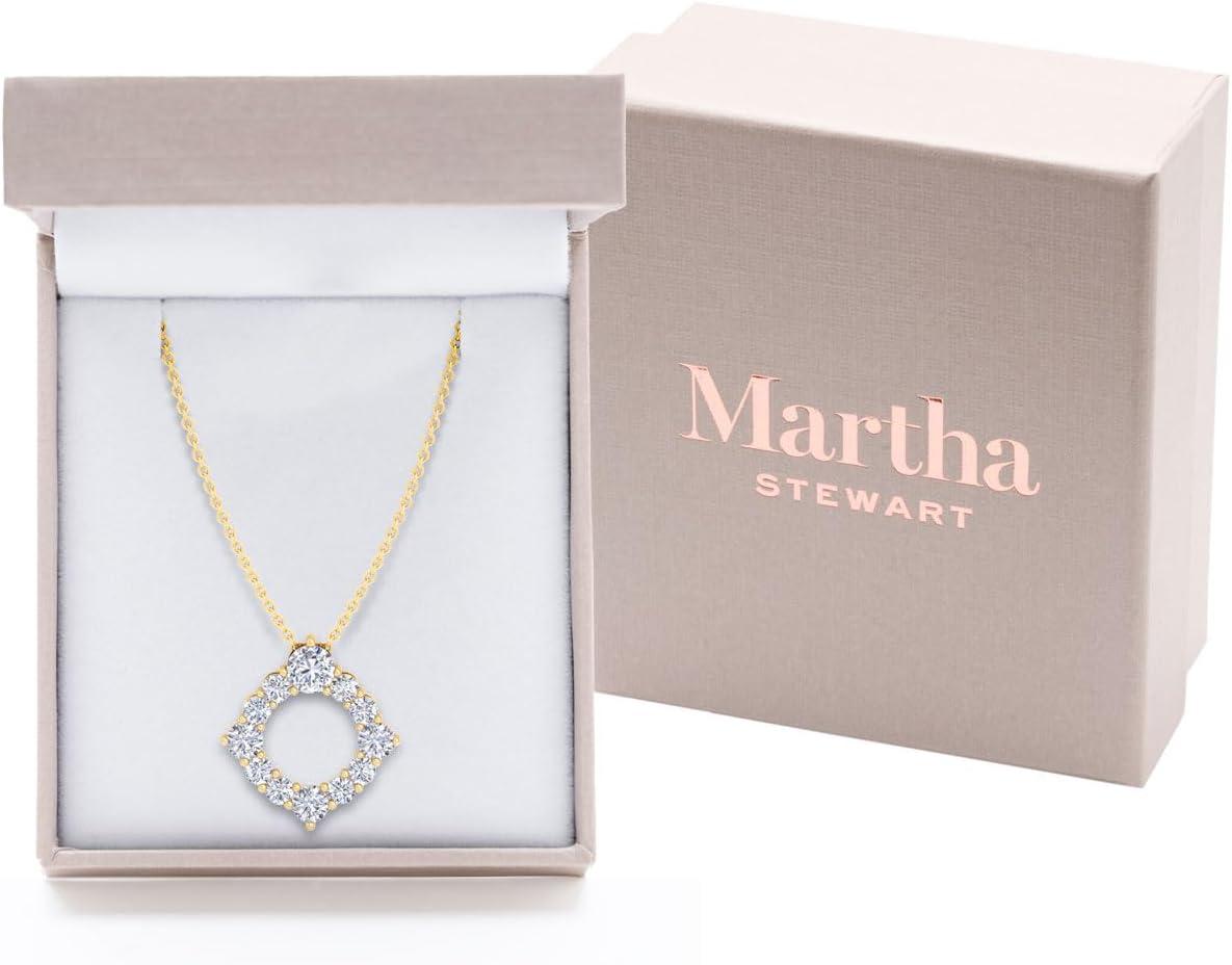 imageMartha Stewart 4 Carat Lab Grown Diamond Circle Necklace In 14 Karat Gold Lab Grown Diamond Necklace For Womenyellowgold