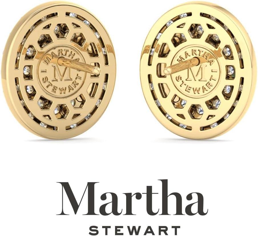 imageMartha Stewart 4 Carat Lab Grown Diamond Halo Stud Earrings In 14K Gold Oval Shape Lab Grown Diamond Earrings for Womenyellowgold