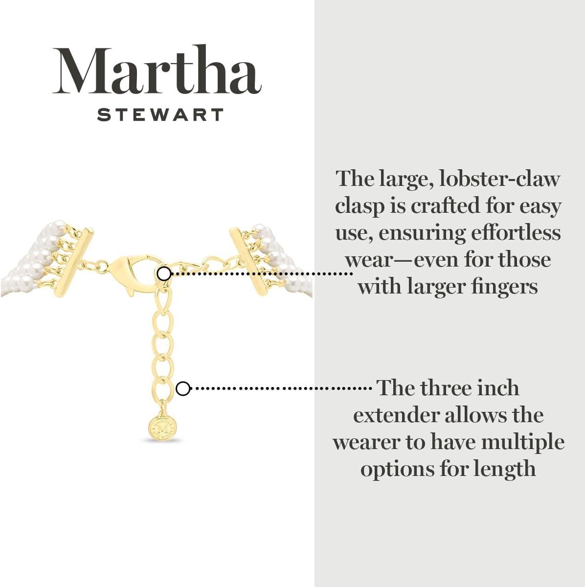 imageMartha Stewart Five Strand Pearl Necklace In Gold For Women