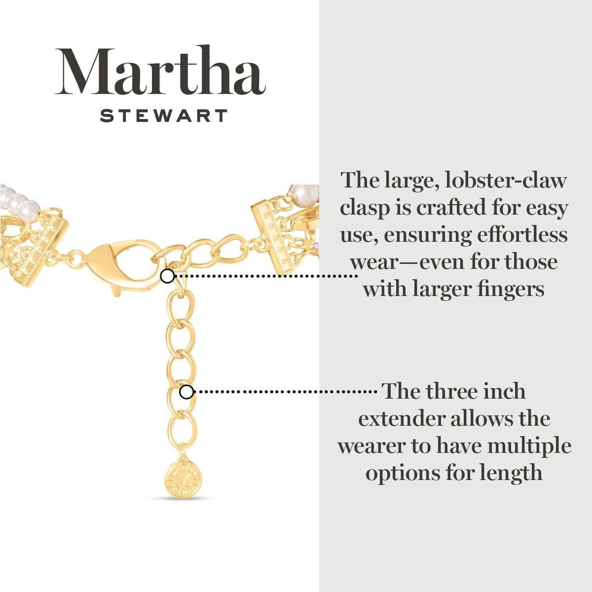 imageMartha Stewart Four Twisted Strand Pearl and Chain Necklace In Gold For Women