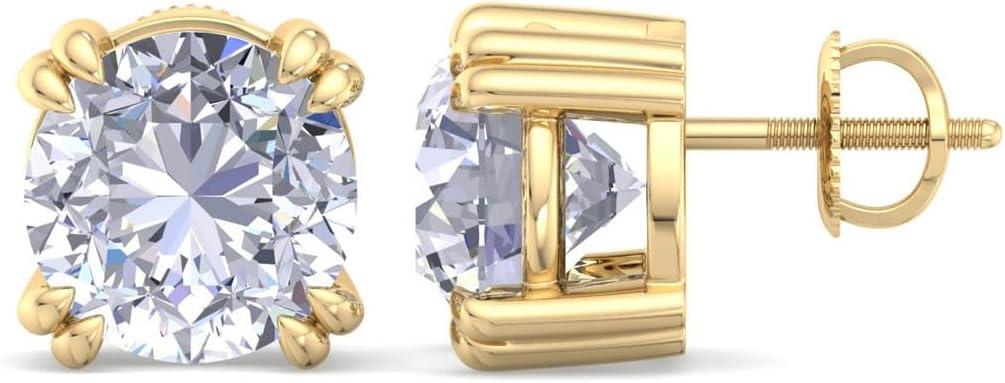 imageMartha Stewart Lab Grown Diamond Stud Earrings in 14 Karat Gold Lab Grown Diamond Earrings for Womenyellowgold