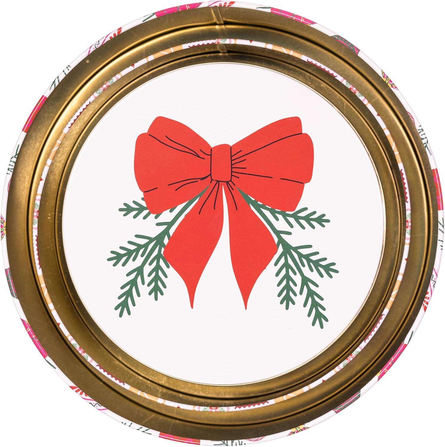 imageMartha Stewart Metal Cookie Tins 3Piece Nesting Set Small Medium amp Large Christmas Containers for Gift amp Storage Ornaments and Bows