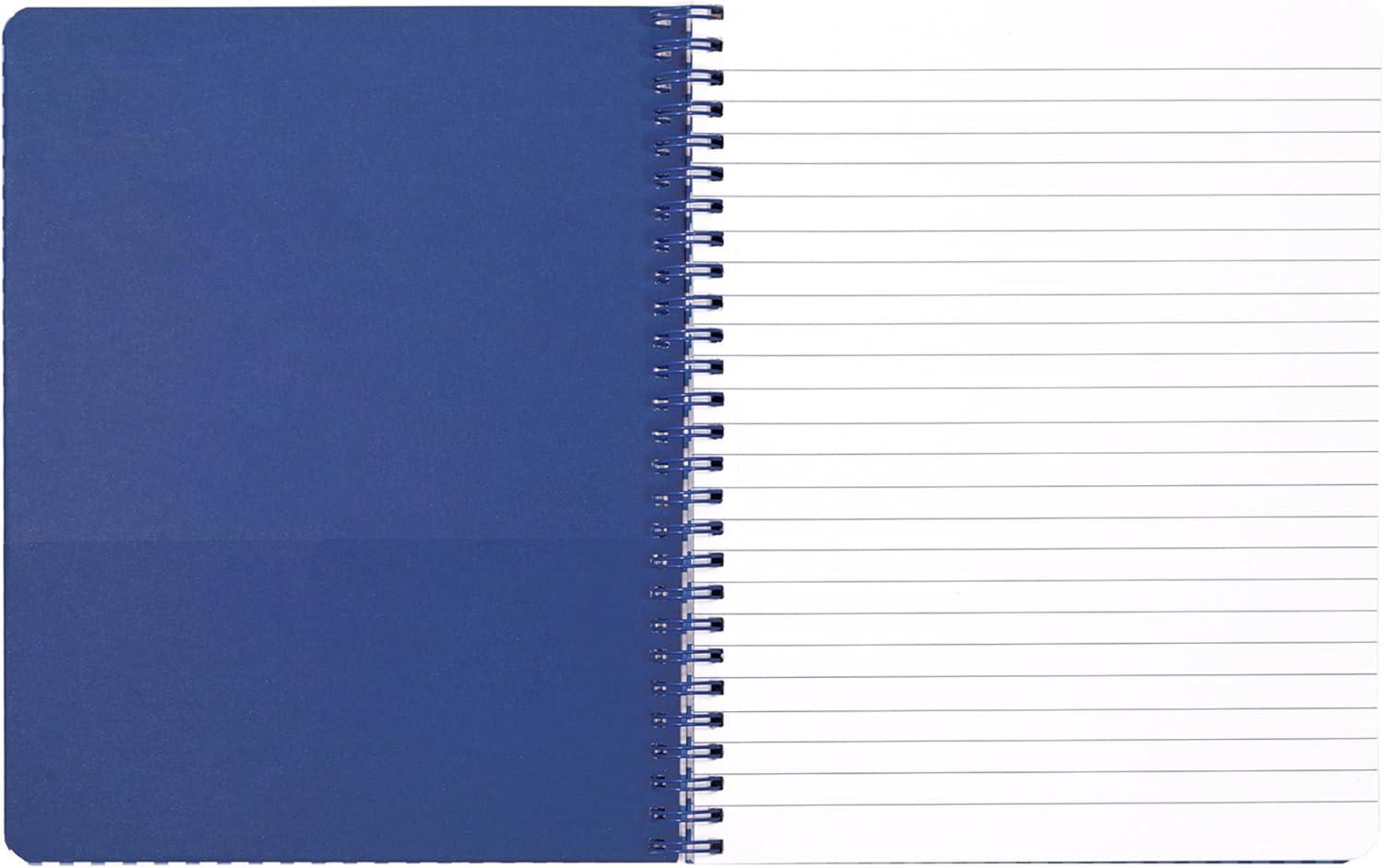 imageMartha Stewart Mini Spiral Notebook 7x9 Journaling Notebook with 160 Lined Pages and Perforated TearOuts Convenient Interior Pocket for Notes Floral Stripe