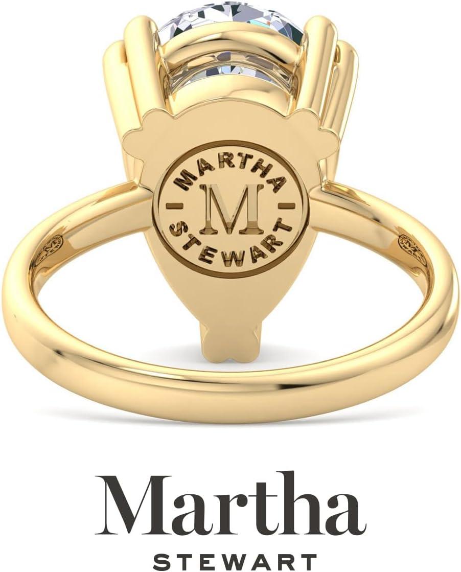 imageMartha Stewart Pear Shape Lab Grown Diamond Solitaire Ring Diamond Engagement Ring in 14 Karat Goldyellowgold