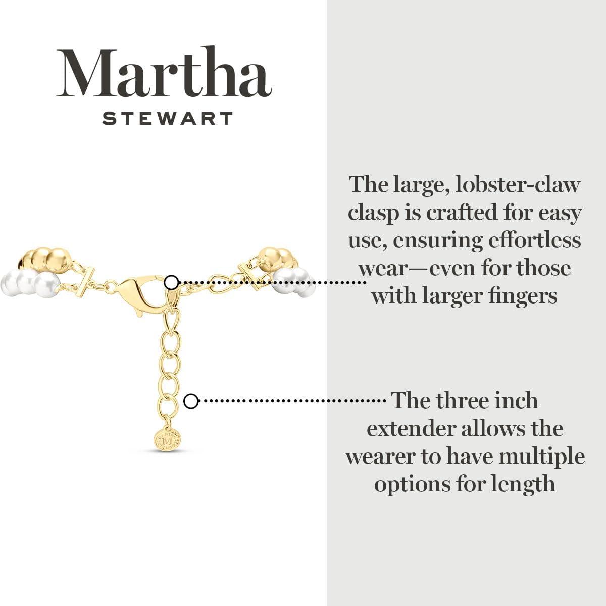 imageMartha Stewart Pearl and Gold Ball Necklace In Gold For Women