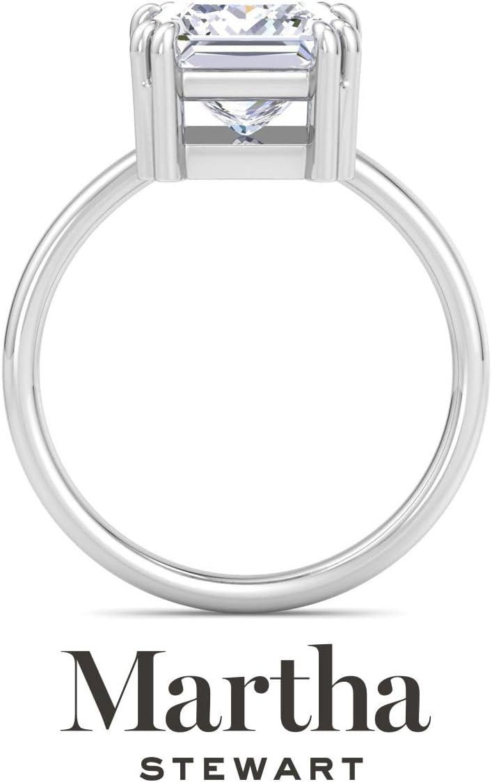 imageMartha Stewart Princess Cut Shape Lab Grown Diamond Solitaire Ring Diamond Engagement Ring in 14 Karat Goldwhitegold