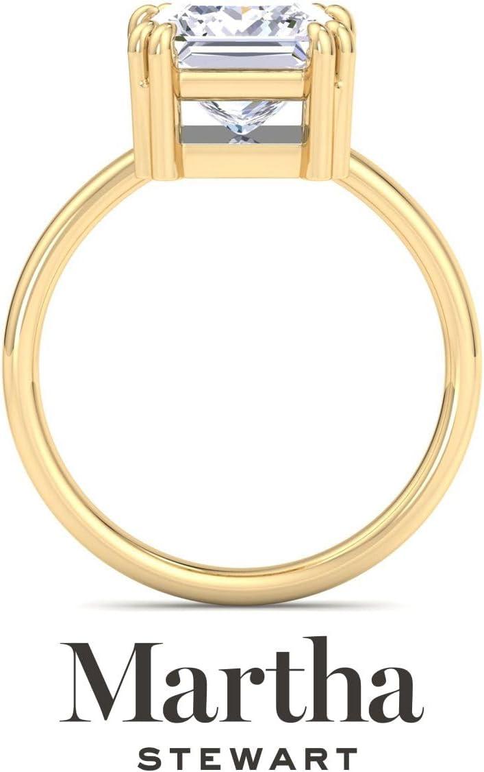 imageMartha Stewart Princess Cut Shape Lab Grown Diamond Solitaire Ring Diamond Engagement Ring in 14 Karat Goldyellowgold