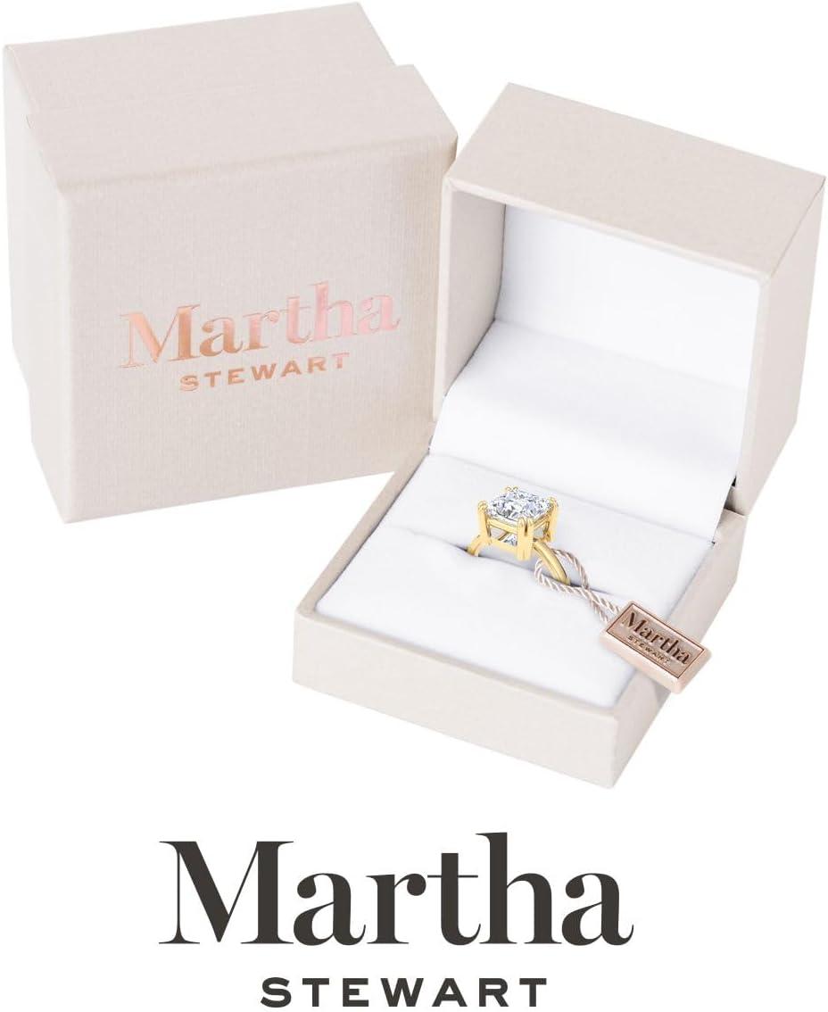 imageMartha Stewart Princess Cut Shape Lab Grown Diamond Solitaire Ring Diamond Engagement Ring in 14 Karat Goldyellowgold