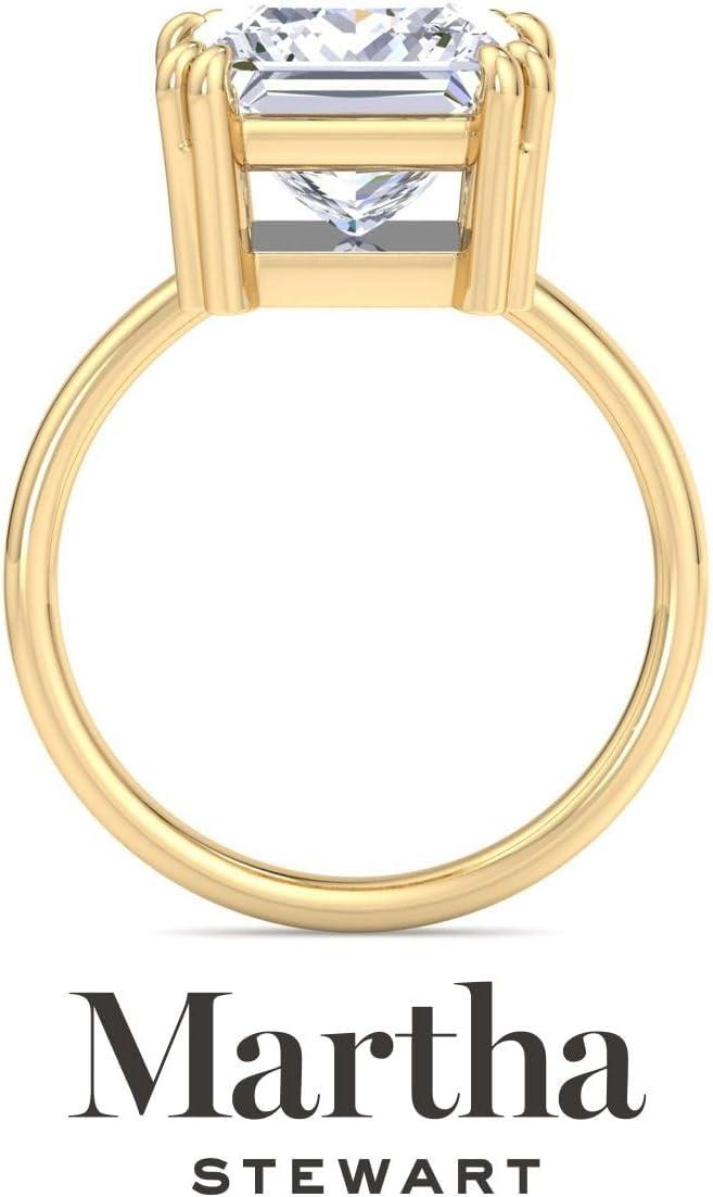 imageMartha Stewart Princess Cut Shape Lab Grown Diamond Solitaire Ring Diamond Engagement Ring in 14 Karat Goldyellowgold