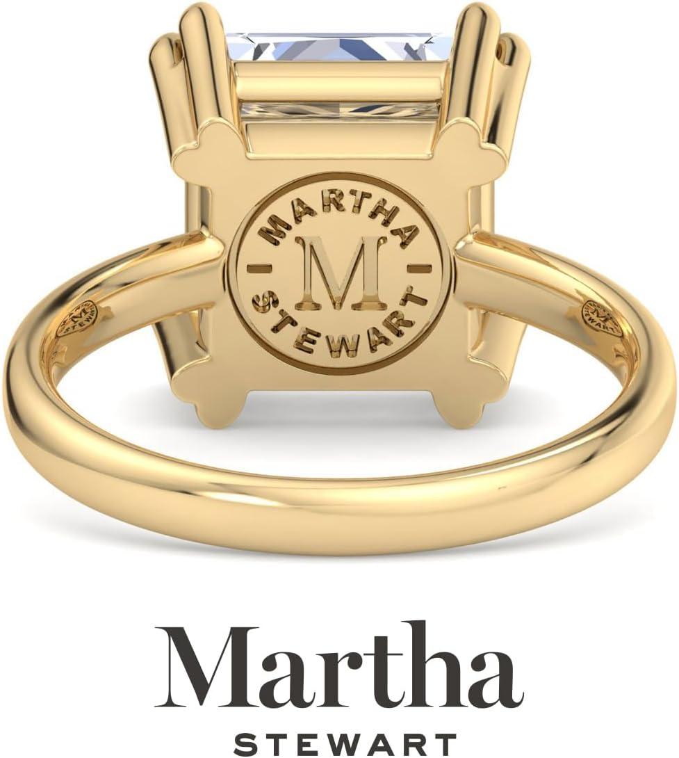 imageMartha Stewart Princess Cut Shape Lab Grown Diamond Solitaire Ring Diamond Engagement Ring in 14 Karat Goldyellowgold