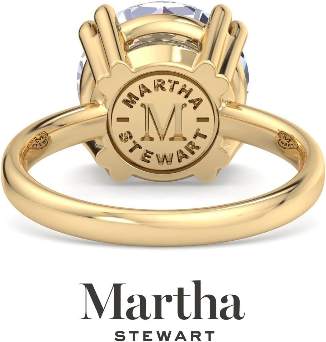 imageMartha Stewart Round Shape Lab Grown Diamond Solitaire Ring Diamond Engagement Ring in 14 Karat Gold For Womenyellowgold