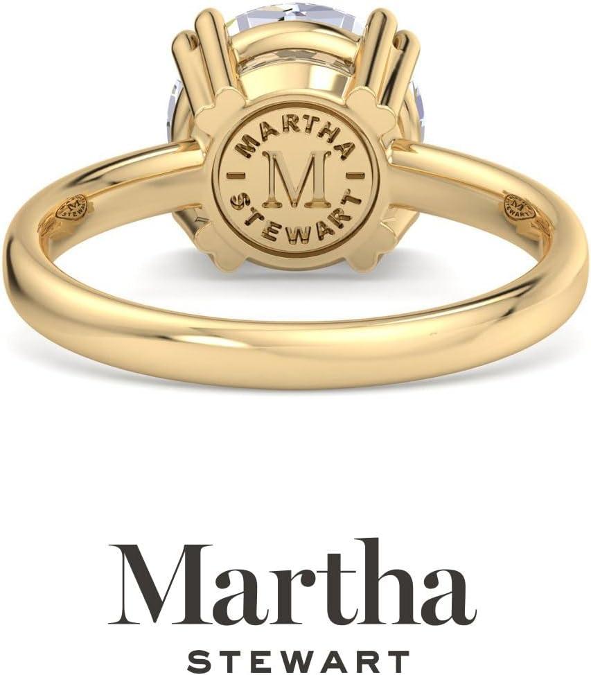 imageMartha Stewart Round Shape Lab Grown Diamond Solitaire Ring Diamond Engagement Ring in 14 Karat Gold For Womenyellowgold