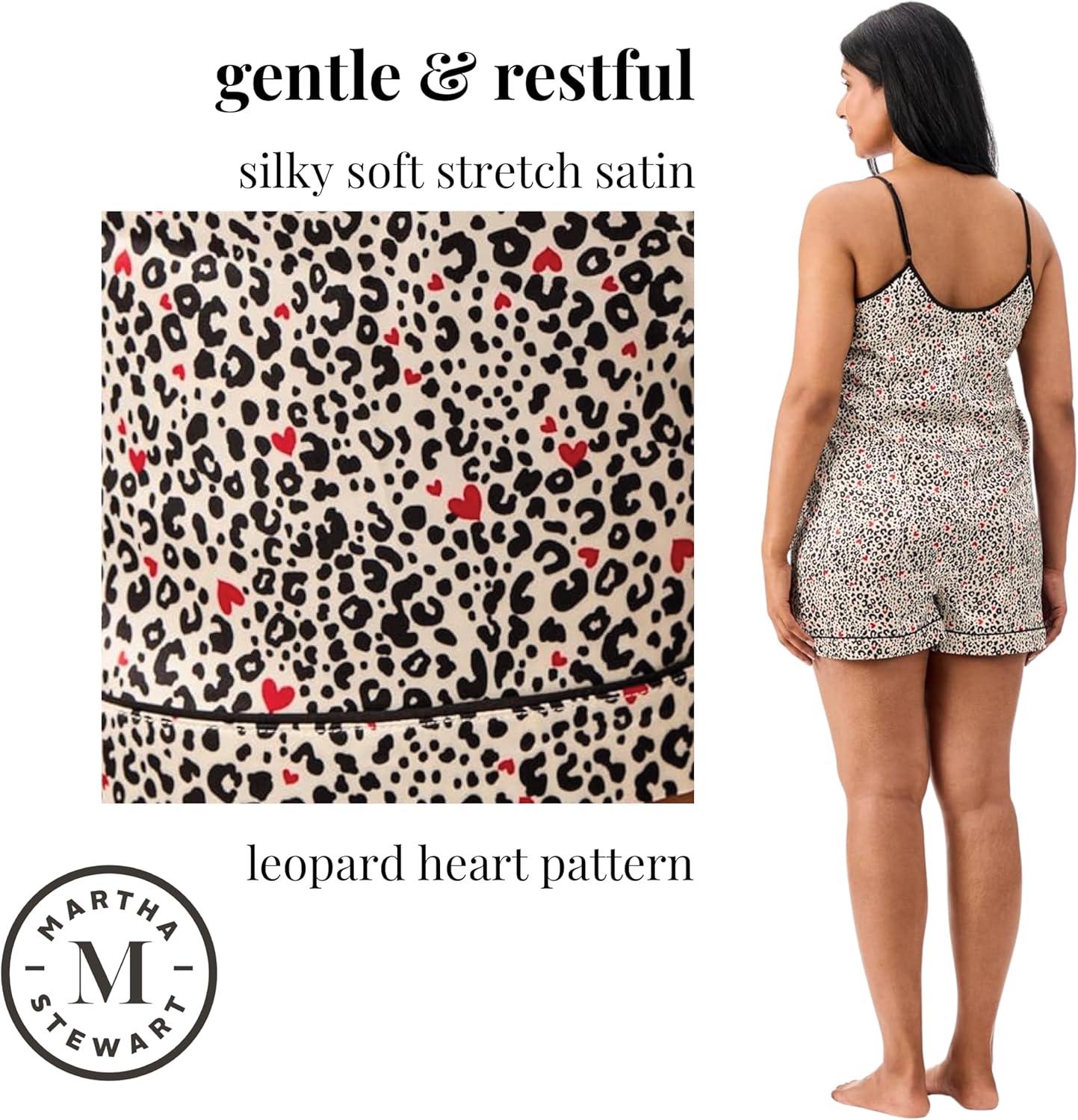 imageMartha Stewart Sleepwear for Women 2Piece Boxer Pajama Set Lightweight LoungewearEgret