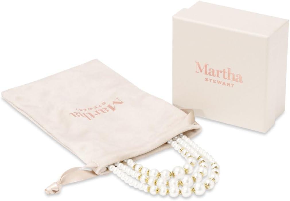 imageMartha Stewart Three Strand Pearl Necklace In Gold For Women