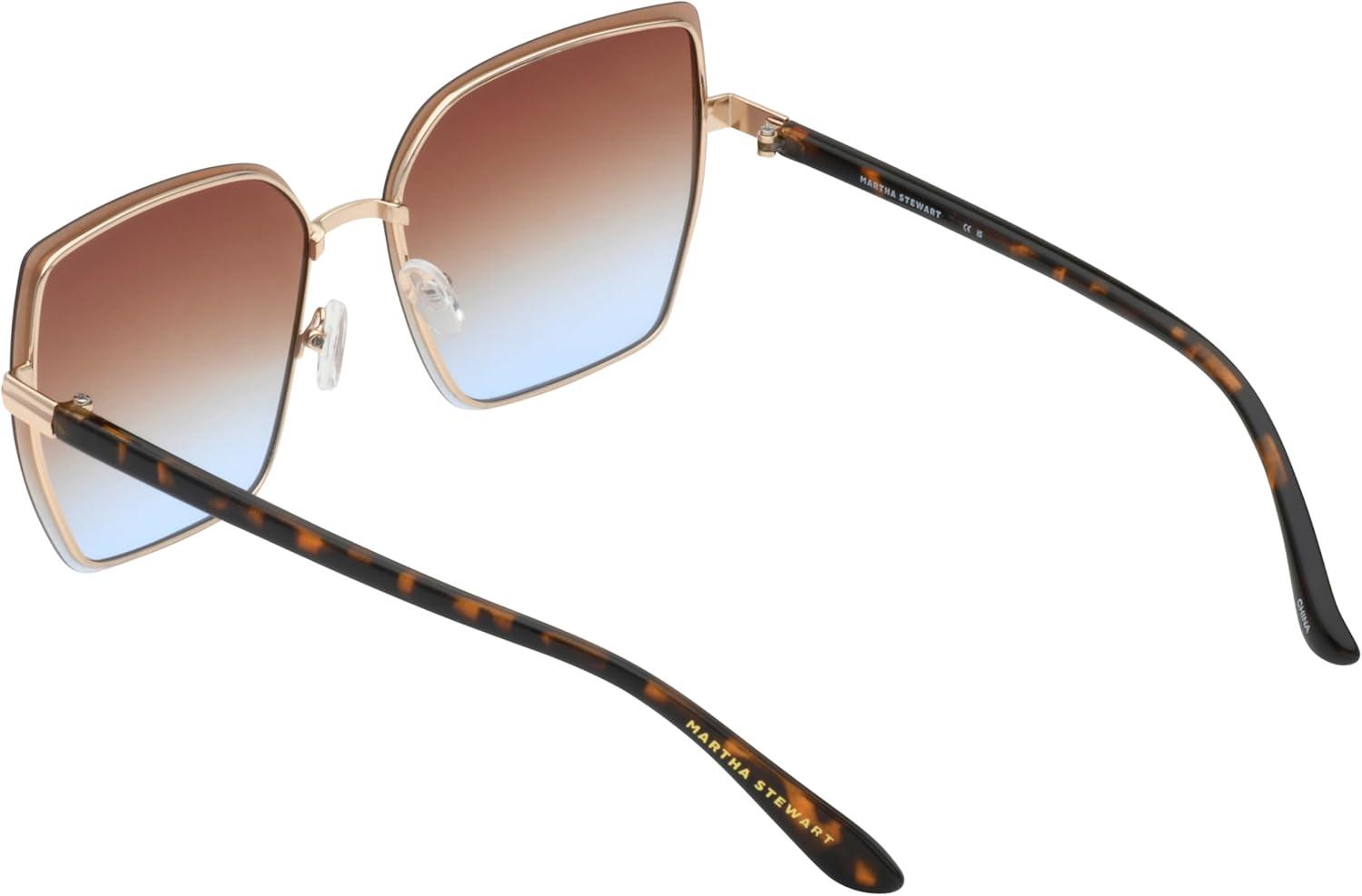 imageMartha Stewart Women Cat Eye SunglassesGold Tortoise