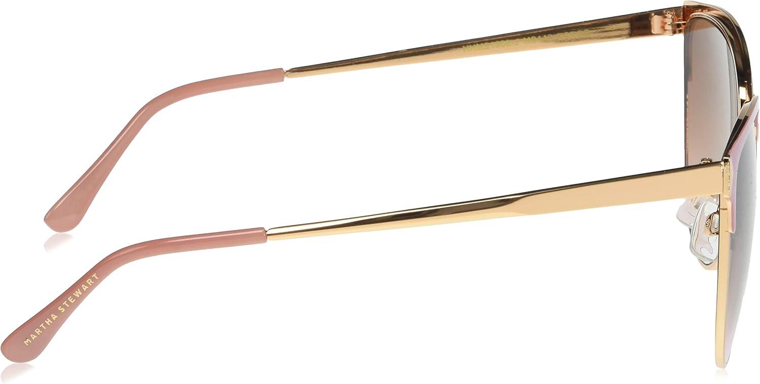 imageMartha Stewart Women Retro Metal Protective SunglassesRose and Rose Gold