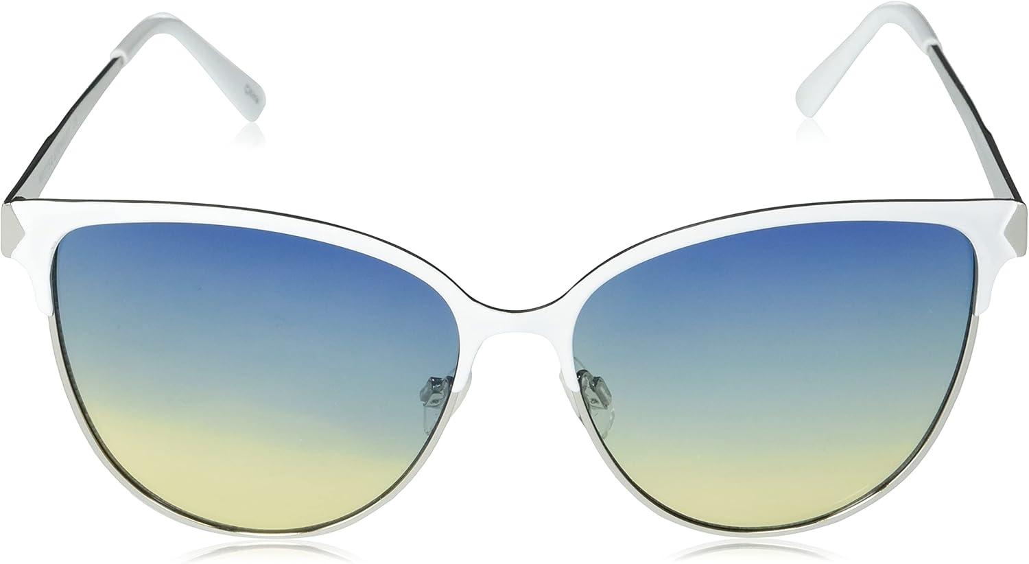 imageMartha Stewart Women Retro Metal Protective SunglassesWhite and Silver
