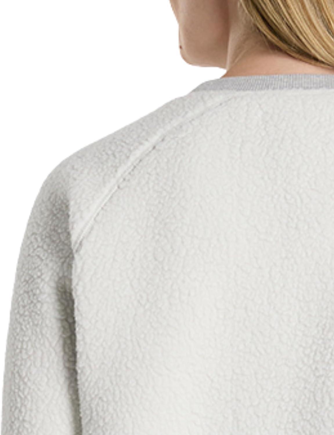 imageMartha Stewart Womens Essential Sweatshirt Comfy Crewneck Pullover Ladies Casual Top Basic ClothingOffwhite