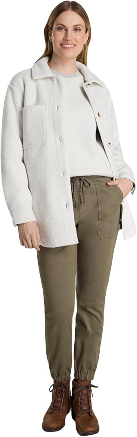 imageMartha Stewart Womens Garden Jogger Cotton Utility Pants Elastic Waist Stretch Trousers Casual Comfort FitKalamata